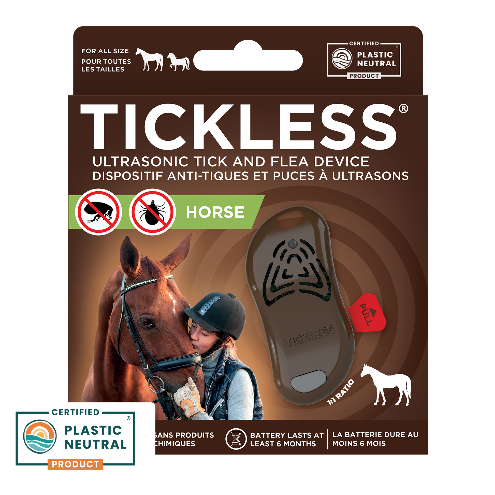 TicklessUSA Brown TICKLESS® Horse - Chemical-free, ultrasonic tick device for horses sonicguard SonicGuard sonicguardusa SonicGuardUSA tick repeller ultrasonic Tickless TicklessUSA tick and flea repellent safe