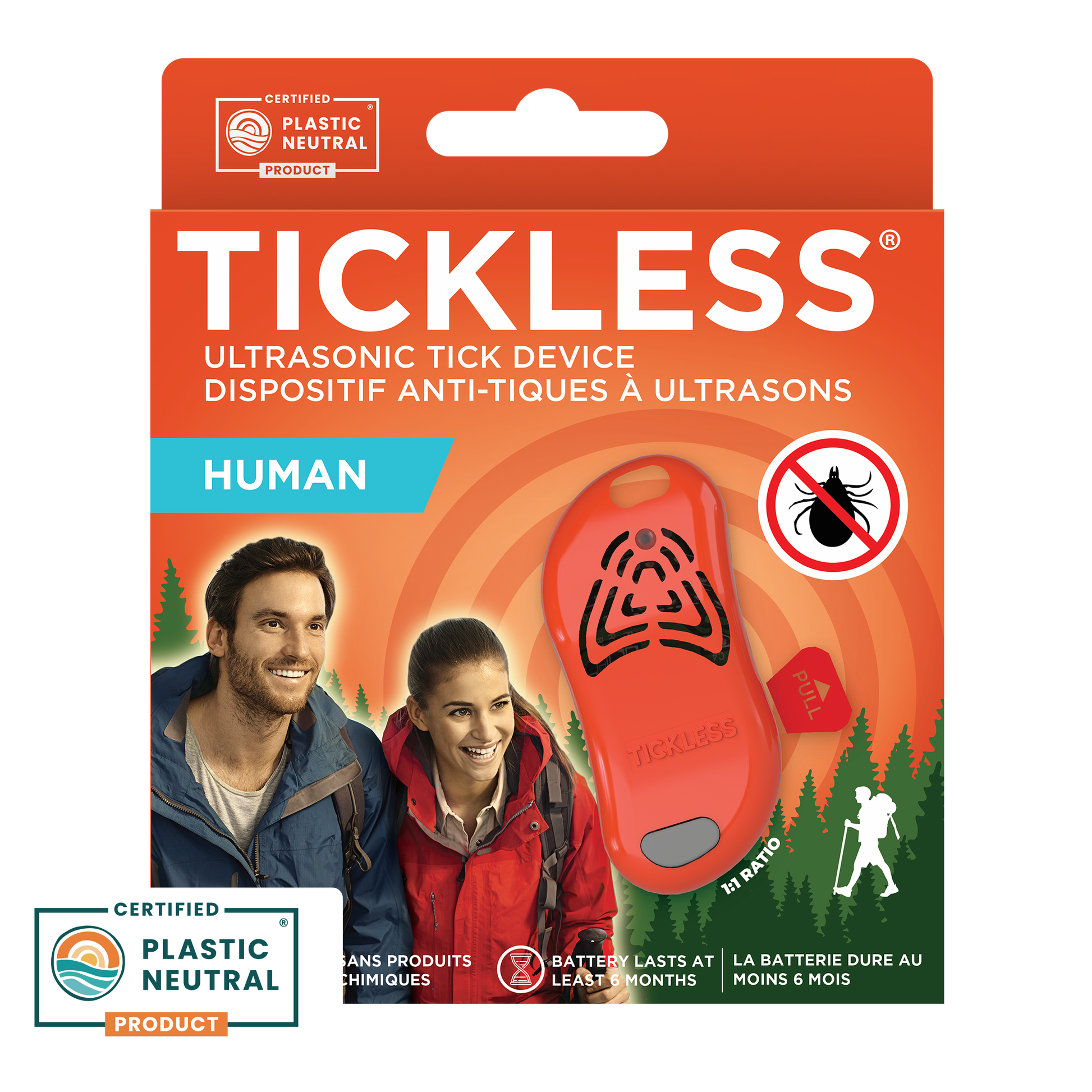 TicklessUSA Orange TICKLESS® Human - Chemical-free, ultrasonic tick device sonicguard SonicGuard sonicguardusa SonicGuardUSA tick repeller ultrasonic Tickless TicklessUSA tick and flea repellent safe