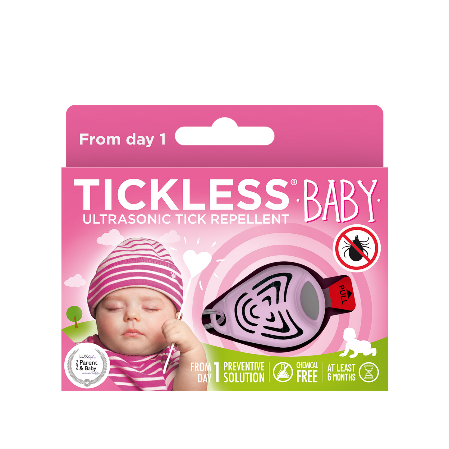 TicklessUSA Pink TICKLESS® Baby&Kid Chemical-Free, ultrasonic tick device for kids sonicguard SonicGuard sonicguardusa SonicGuardUSA tick repeller ultrasonic Tickless TicklessUSA tick and flea repellent safe