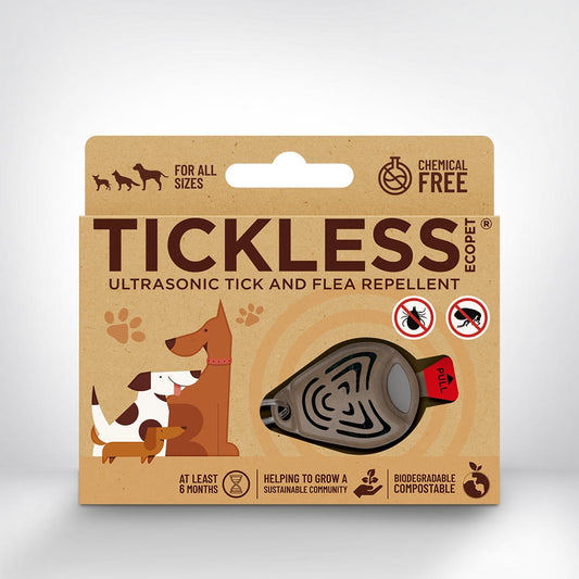 TicklessUSA EcoPet Brown Tickless EcoPet Chemical-Free Tick and Flea Repellent for all sizes of Dogs sonicguard SonicGuard sonicguardusa SonicGuardUSA tick repeller ultrasonic Tickless TicklessUSA tick and flea repellent safe