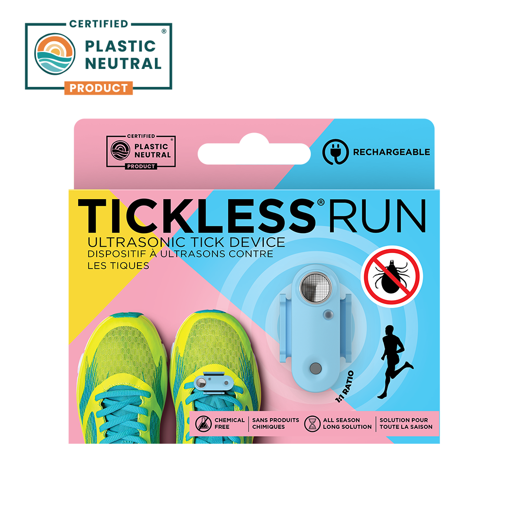 TicklessUSA Baby Blue TICKLESS® Run - Chemical-free, ultrasonic tick device for runners, rechargeable sonicguard SonicGuard sonicguardusa SonicGuardUSA tick repeller ultrasonic Tickless TicklessUSA tick and flea repellent safe