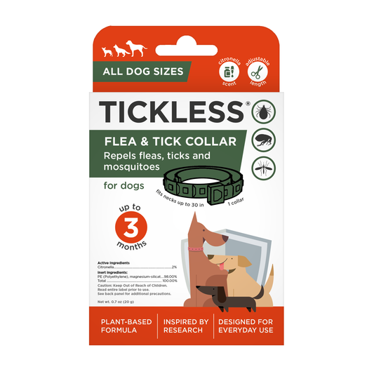 TicklessUSA flea and tic collar TICKLESS Flea and Tick Citronella collar for dogs (3 months) sonicguard SonicGuard sonicguardusa SonicGuardUSA tick repeller ultrasonic Tickless TicklessUSA tick and flea repellent safe