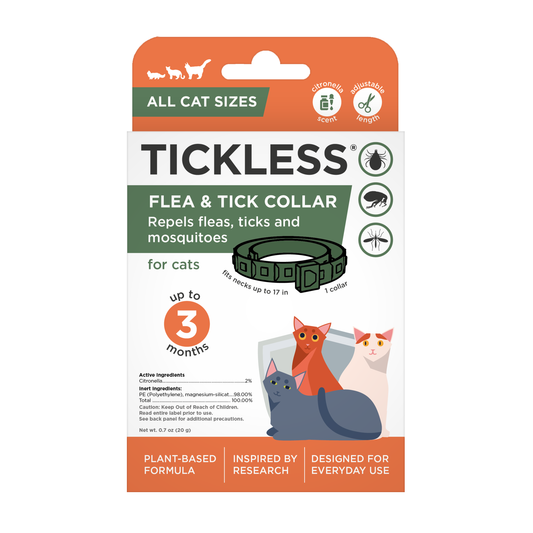 TicklessUSA flea and tic collar Tickless® Flea & Tick Collar for Cats with Citronella (1pc) sonicguard SonicGuard sonicguardusa SonicGuardUSA tick repeller ultrasonic Tickless TicklessUSA tick and flea repellent safe