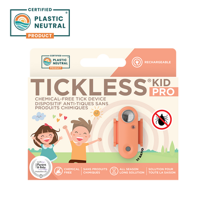 TicklessUSA Hot Peach TICKLESS® KidPRO - Ultrasonic Rechargeable Tick device for Children sonicguard SonicGuard sonicguardusa SonicGuardUSA tick repeller ultrasonic Tickless TicklessUSA tick and flea repellent safe