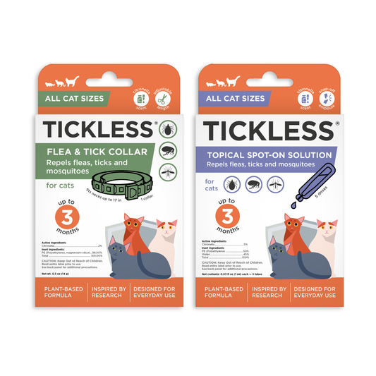 TicklessUSA Tickless Cat Care Combo sonicguard SonicGuard sonicguardusa SonicGuardUSA tick repeller ultrasonic Tickless TicklessUSA tick and flea repellent safe