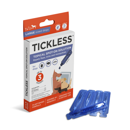 TicklessUSA Tickless Natural Topical Spot-on Solution for dogs (L size) sonicguard SonicGuard sonicguardusa SonicGuardUSA tick repeller ultrasonic Tickless TicklessUSA tick and flea repellent safe