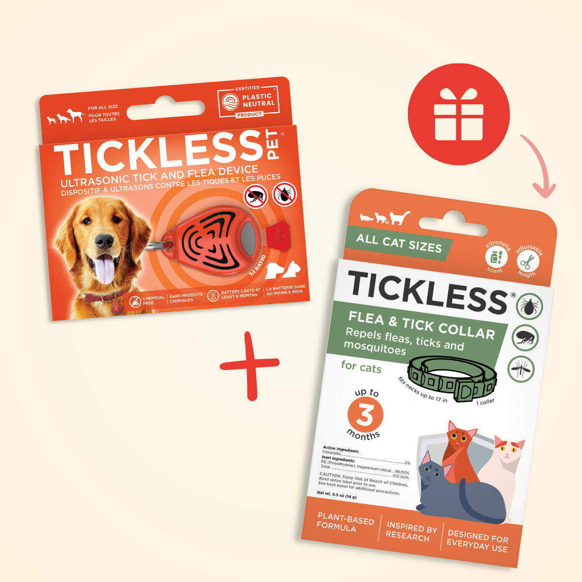 TicklessUSA ultrasonic tick and flea device orange Tickless Pet + FREE Citronella Collar Trial Bundle for CATS (limited-time offer) sonicguard SonicGuard sonicguardusa SonicGuardUSA tick repeller ultrasonic Tickless TicklessUSA tick and flea repellent safe