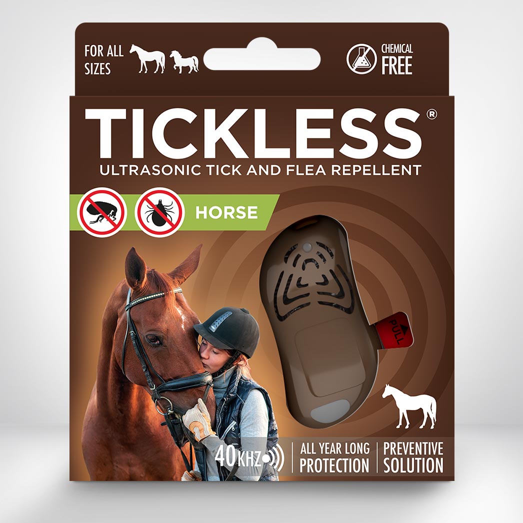TicklessUSA Brown Tickless Classic Horse Chemical-Free Tick and Flea Repellent for Horses sonicguard SonicGuard sonicguardusa SonicGuardUSA tick repeller ultrasonic Tickless TicklessUSA tick and flea repellent safe