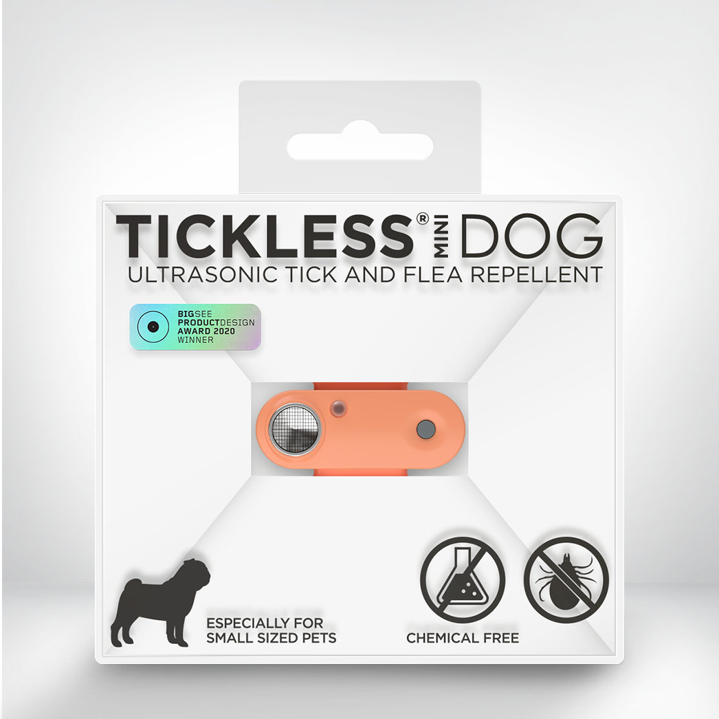 TicklessUSA Hot Peach Tickless Mini Dog Chemical-Free Tick and Flea Repellent sonicguard SonicGuard sonicguardusa SonicGuardUSA tick repeller ultrasonic Tickless TicklessUSA tick and flea repellent safe