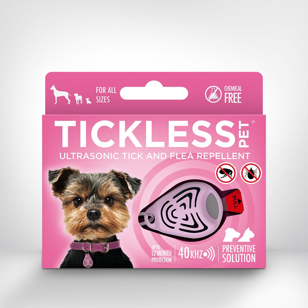 TicklessUSA Pink Tickless Classic Pet Chemical-Free Tick and Flea Repellent for all sizes of Dogs sonicguard SonicGuard sonicguardusa SonicGuardUSA tick repeller ultrasonic Tickless TicklessUSA tick and flea repellent safe