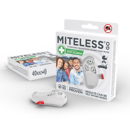 TicklessUSA White MiteLess GO Chemical-Free Dust Mite Repellent sonicguard SonicGuard sonicguardusa SonicGuardUSA tick repeller ultrasonic Tickless TicklessUSA tick and flea repellent safe